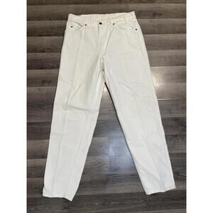 Vintage 1960s White W/White Tab Levi Strauss Men’s Jeans 34x32 Button